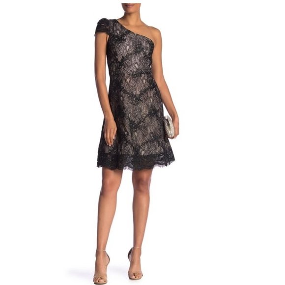 🎁 Dress the Population Alex One-Shoulder Dress - Picture 1 of 8